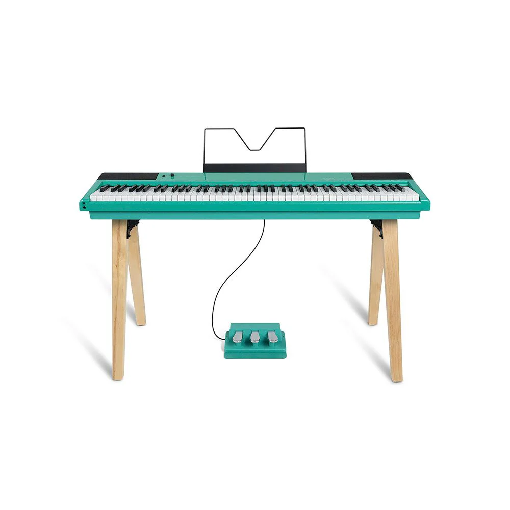 Alesis Recital Home 88-Key Contemporary Digital Piano w/ Wooden Stand (Turquoise)