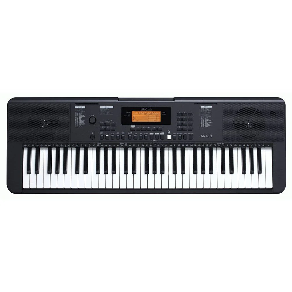 Beale AK160 61-Key Touch Sensitive Keyboard w/ Lessons & Metronome