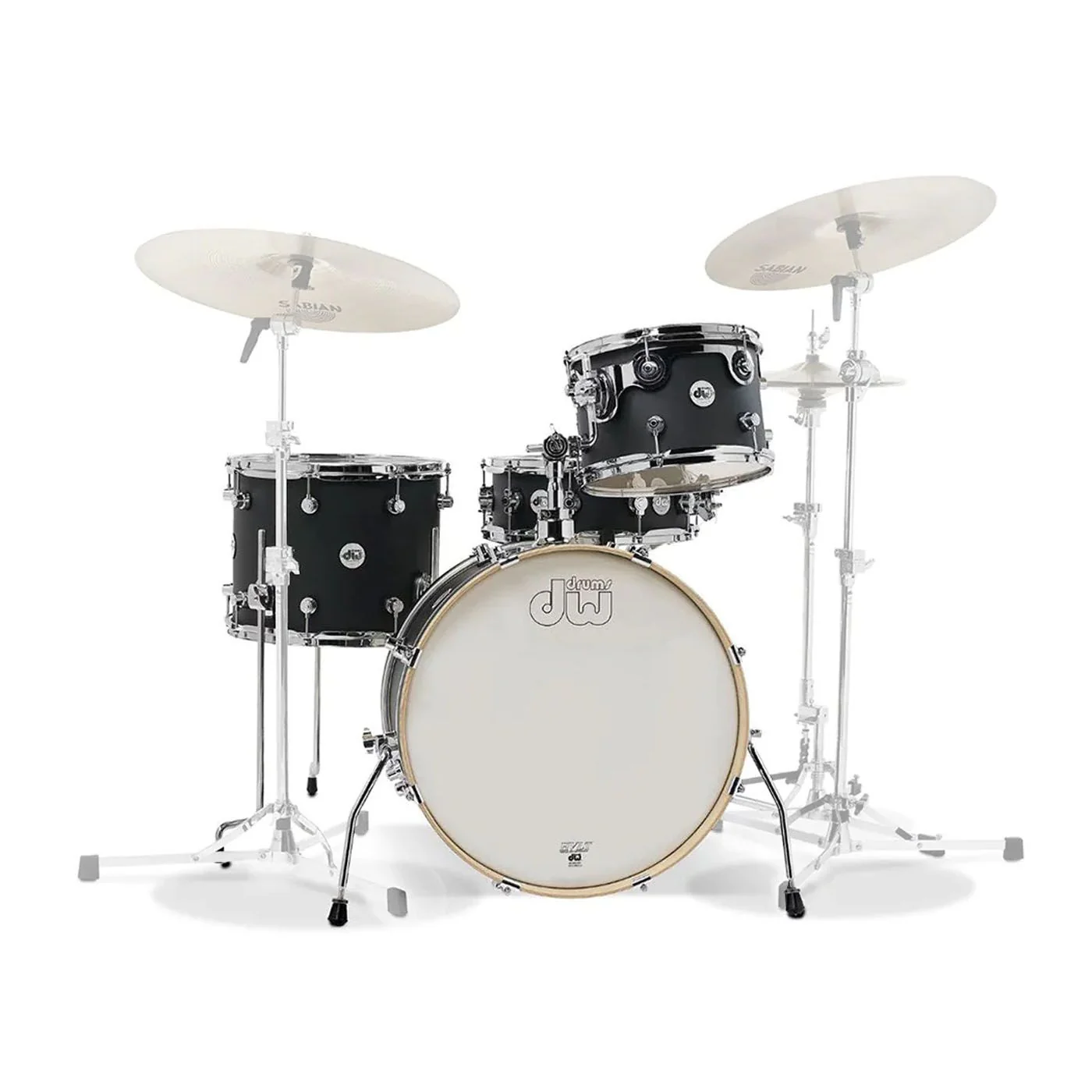 DW Design Series Frequent Flyer 4-Piece Shell Pack Black (Black Satin)