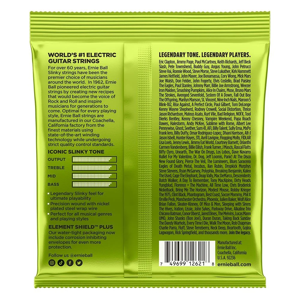 Ernie Ball 7-String Regular Slinky Nickel Wound Electric Guitar Strings - (10-56)