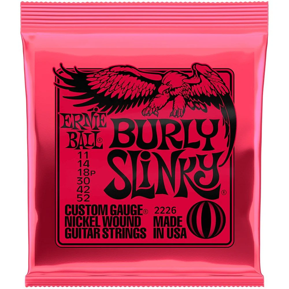 Ernie Ball Burly Slinky Nickel Wound Electric Guitar Strings (11-52)
