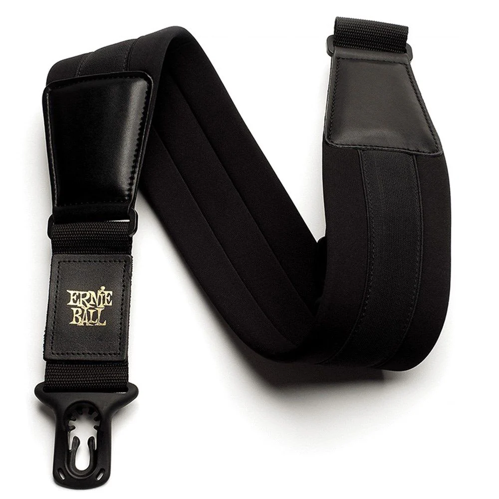 Ernie Ball Wide 3" Neoprene Polylock Comfort Guitar Strap - (Black)