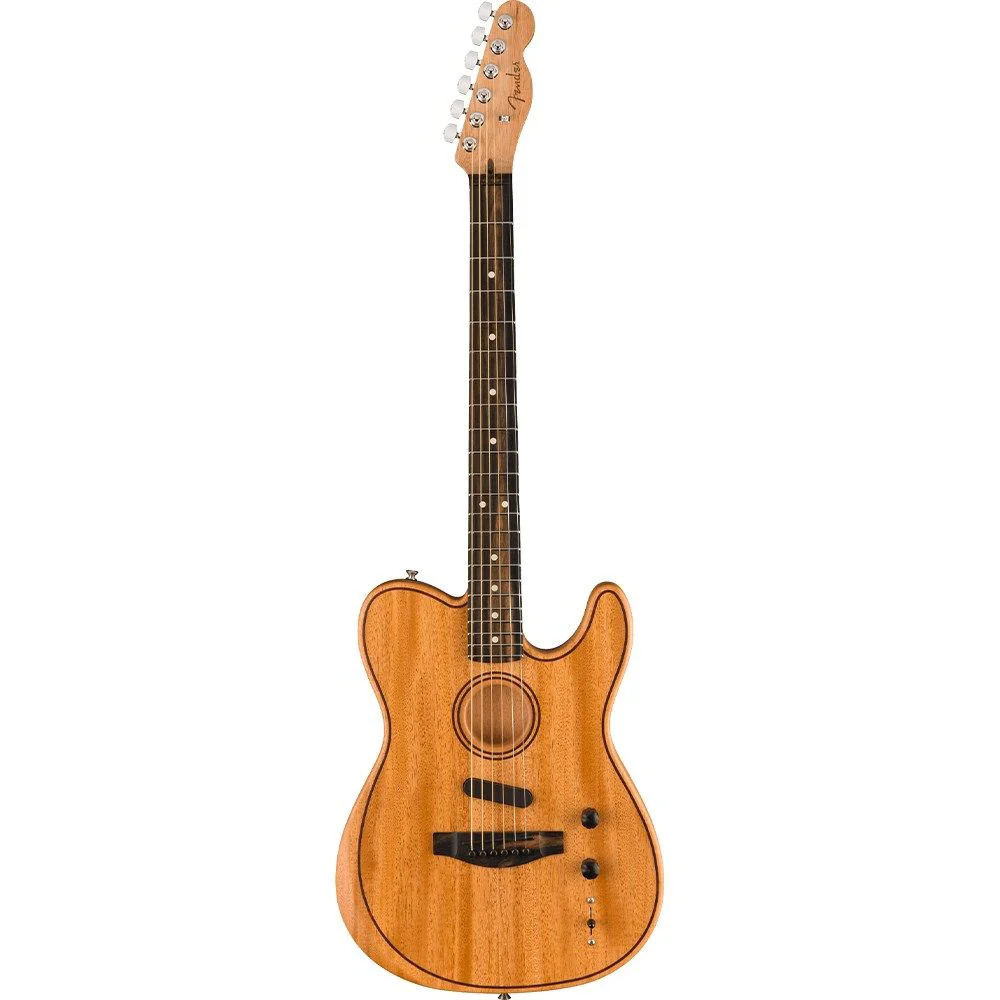 Fender American Acoustasonic Telecaster All-Mahogany Ebony Fingerboard (Natural)