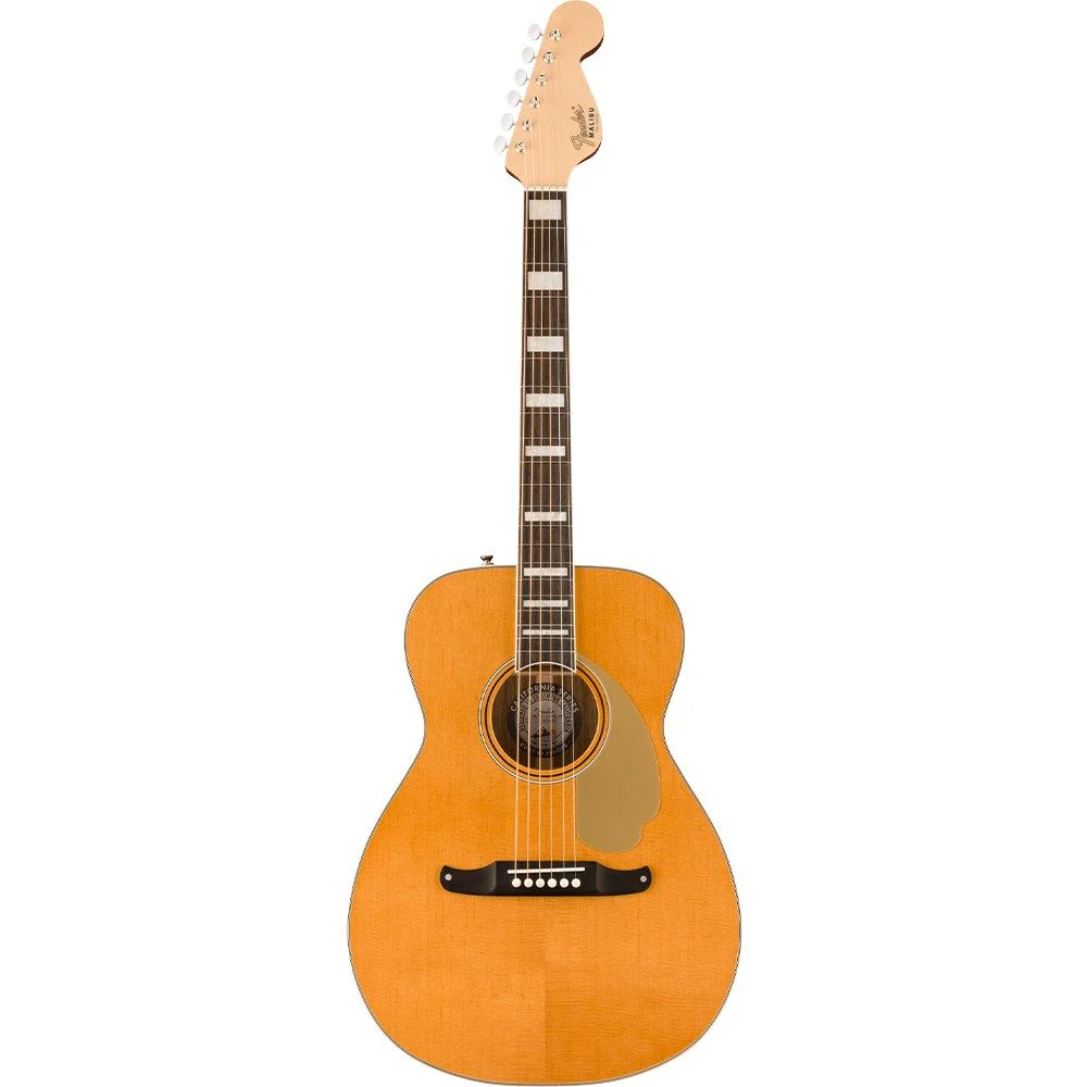 Fender Malibu Vintage Ovangkol Fingerboard Gold Pickguard (Aged Natural) - Image 2