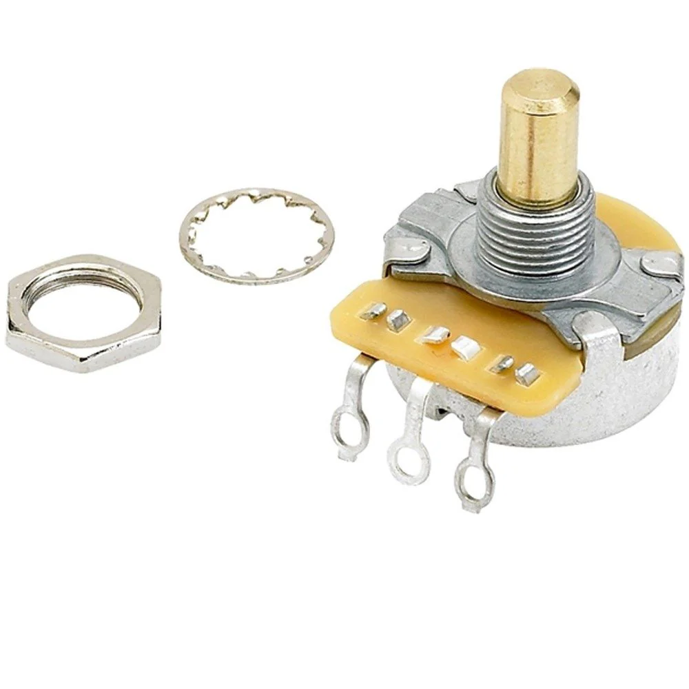 Fender Pure Vintage 250K Solid Shaft Potentiometer Volume or Tone w/ Mounting Hardware