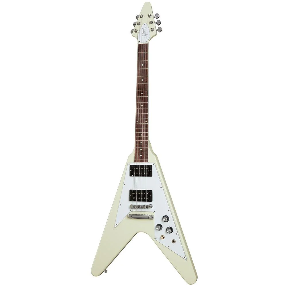 Gibson '70s Flying V (Classic White) inc Hard Shell Case