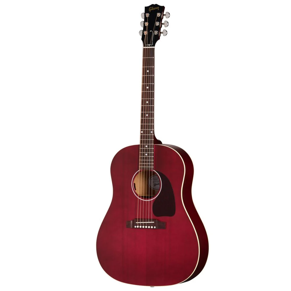 Gibson J45 Special Satin Acoustic Guitar (Wine Red) inc Soft Case