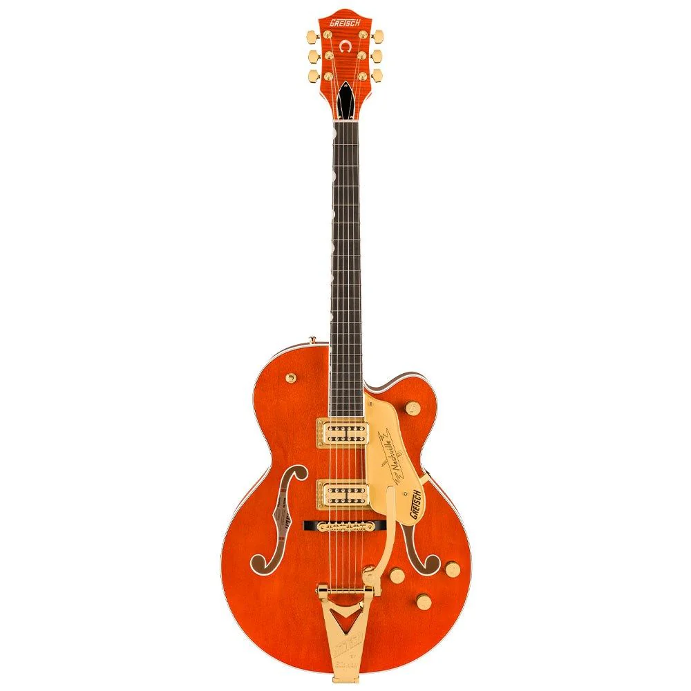 Gretsch Nashville Hollow Body w/ String-Thru Bigsby & Gold Hardware (Orange Stain)