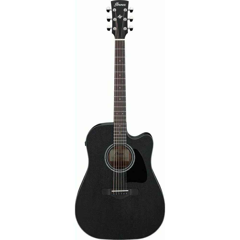 Ibanez AW1040CEWK Acoustic Guitar (Weathered Black Open Pore)