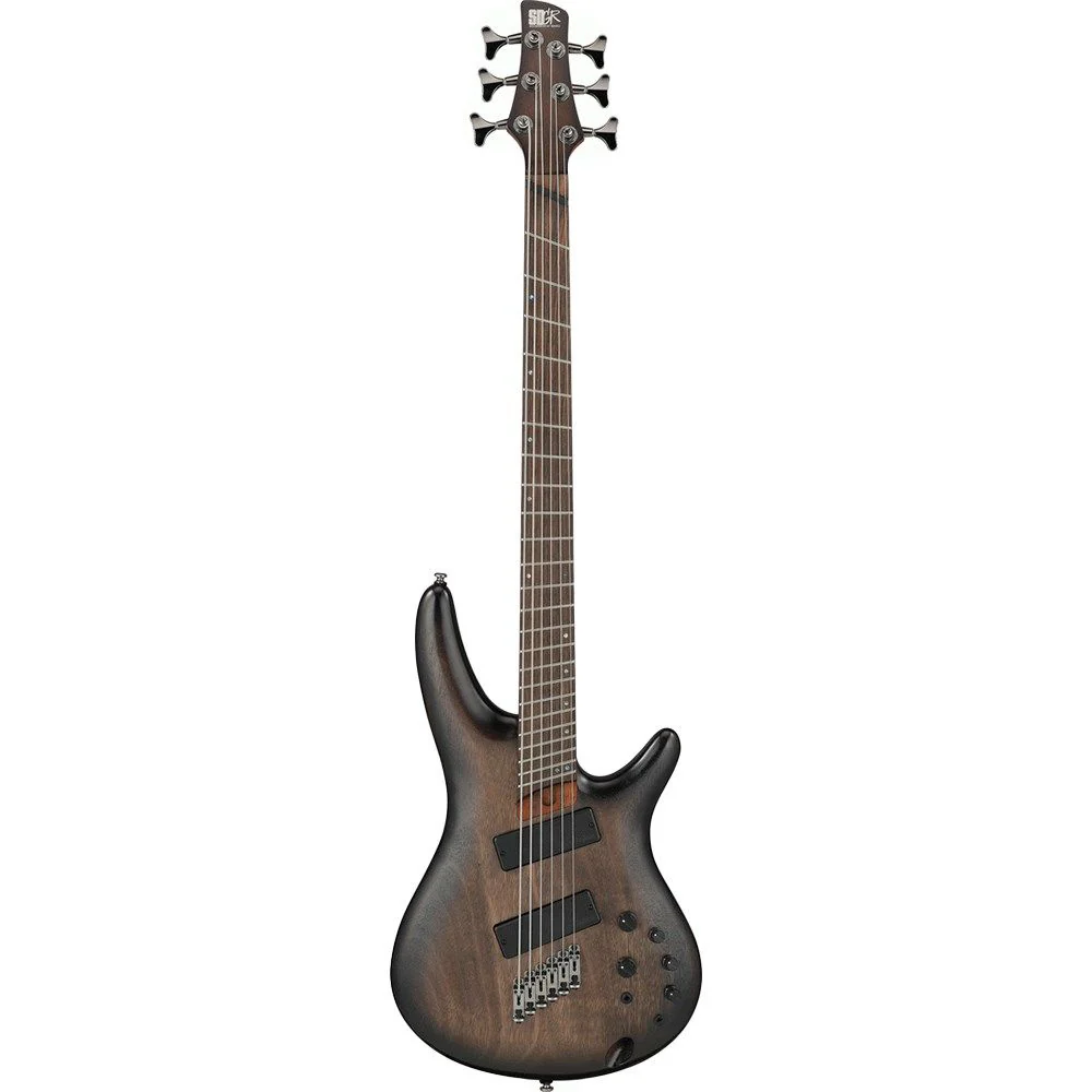 Ibanez SRC6MS 6-String Multi-Scale Bass Guitar (Black Stained Burst Low Gloss)