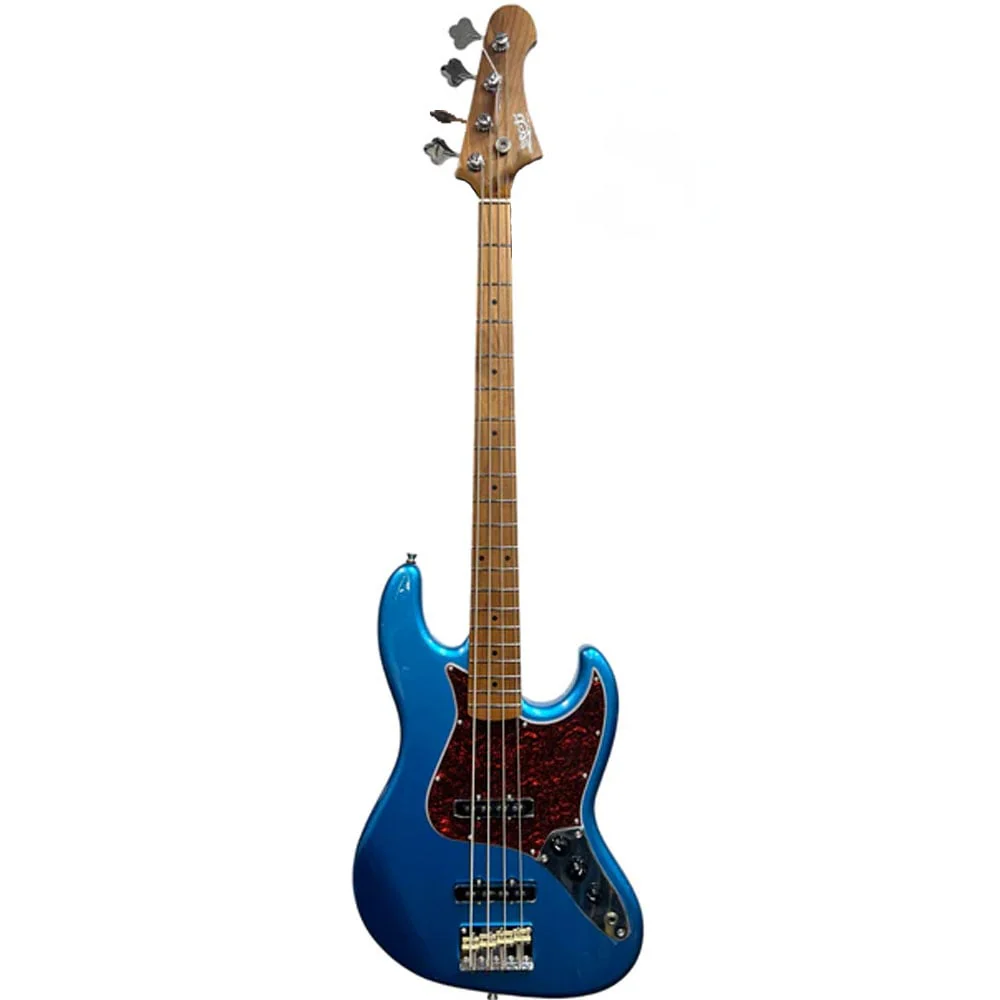 Jet JJB-300 GD R Electric Bass Guitar Roasted Maple Neck (Lake Placid Blue)