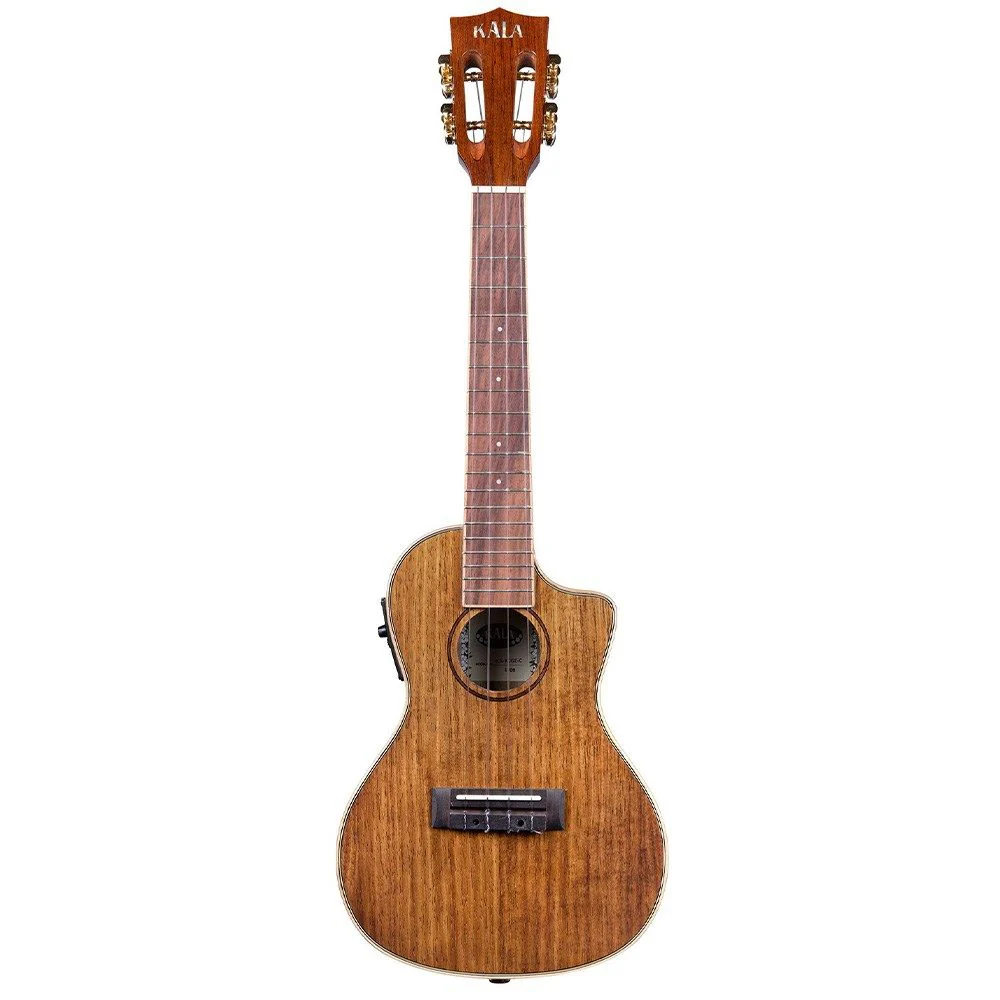 Kala KA-KCGE-C Hawaiian Koa Gloss Concert Ukulele w/ Cutaway & EQ inc TSUB-C