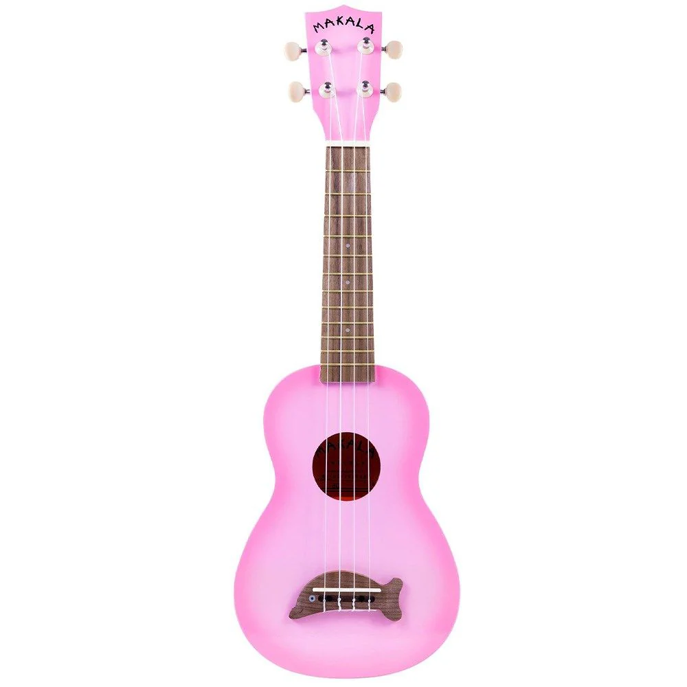 Kala Makala MK-SD/PKBRST Soprano Dolphin Ukulele (Pink Burst)