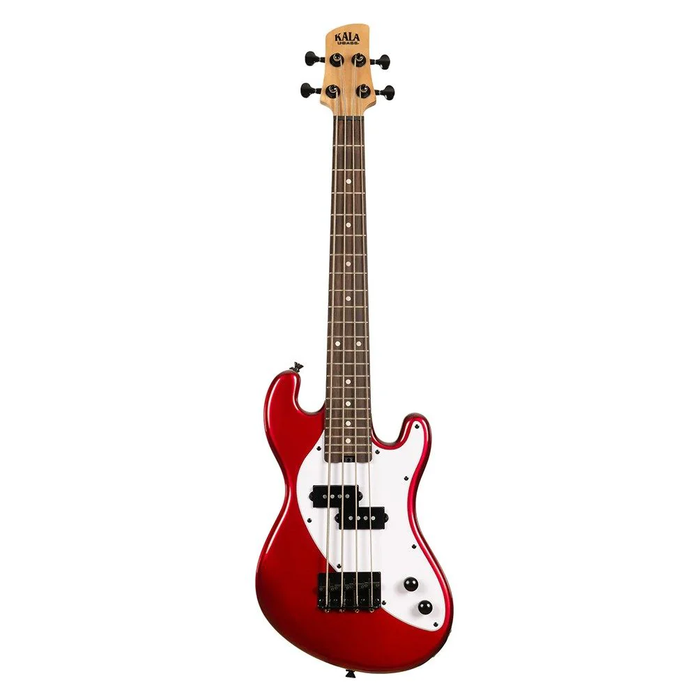 Kala UBASS-SB-RD-FS Solid Body 4-String Electric Ubass (Candy Apple Red) inc Gig Bag