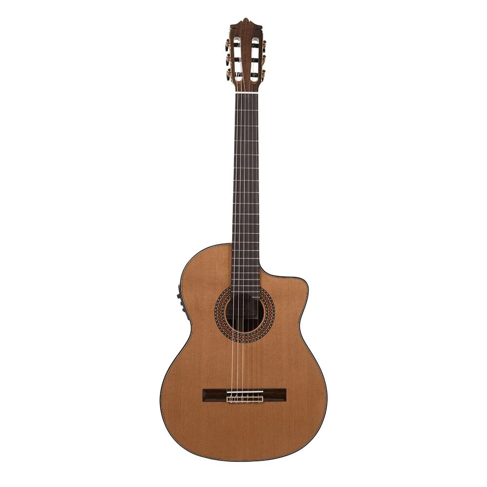 Katoh MCG80CAE Classical Guitar w/ Solid Cedar Top Cutaway & Pickup