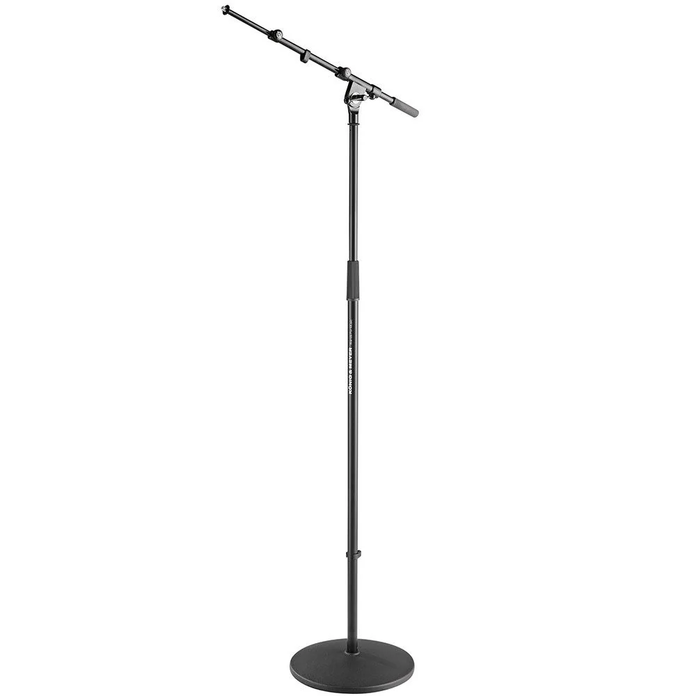 Konig Meyer 26145 Microphone Stand: 1.7m Height W/ Cast-Iron Base (Black)