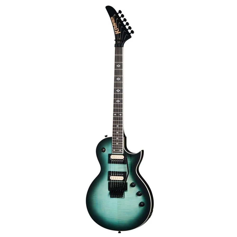 Kramer Assault Figured Electric Guitar (Carribean Blue Perimeter) inc Gig Bag
