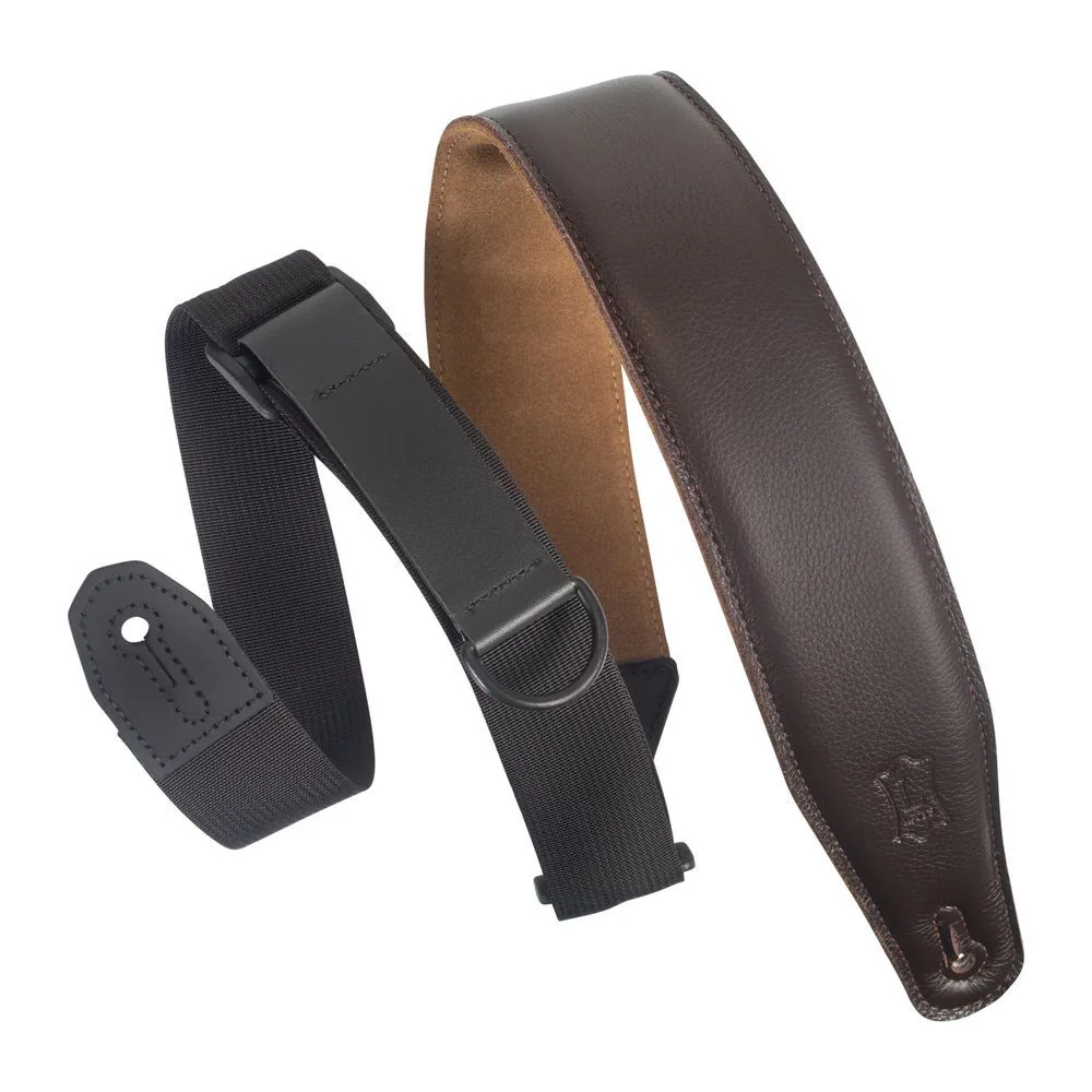 Levys Ergonomic Ripchord Guitar Strap 2 1/2" (Dark Brown)
