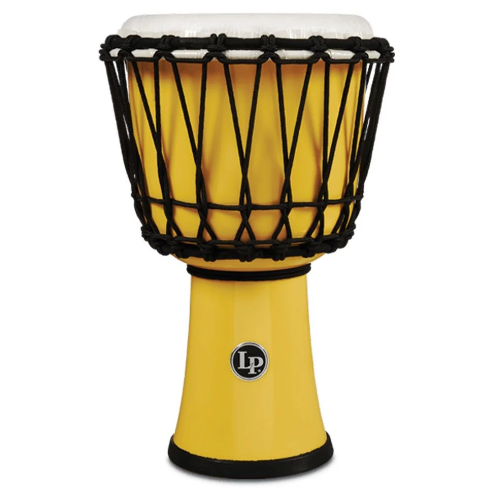 LP 7" Rope Tuned Circle Djembe with Perfect-Pitch Head (Yellow)