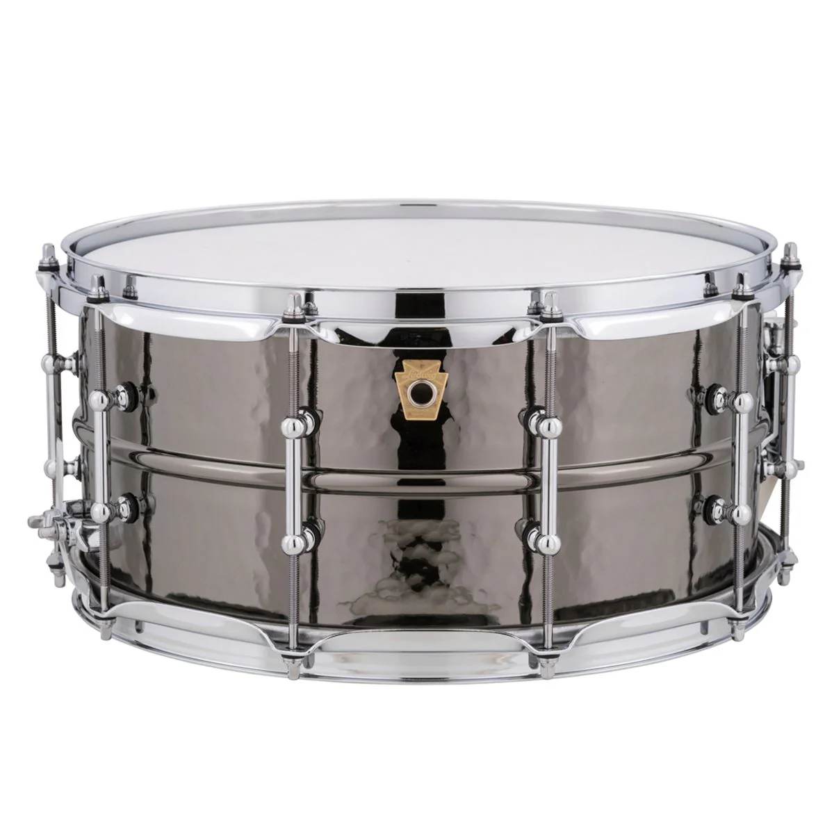 Ludwig Black Beauty 14 x 6.5" Hammered Shell Tube Lug