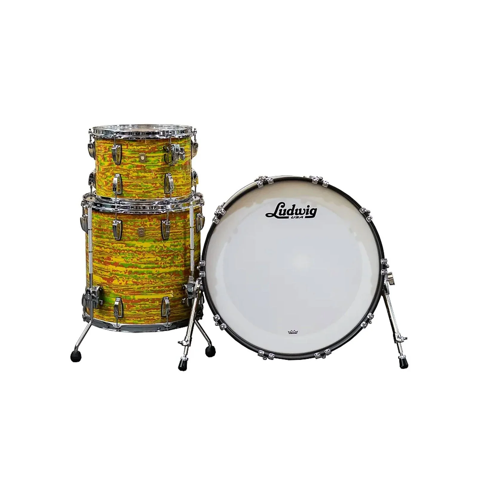 Ludwig Classic 22 inch Maple 3Piece Fab Shell Pack Citrus Mod