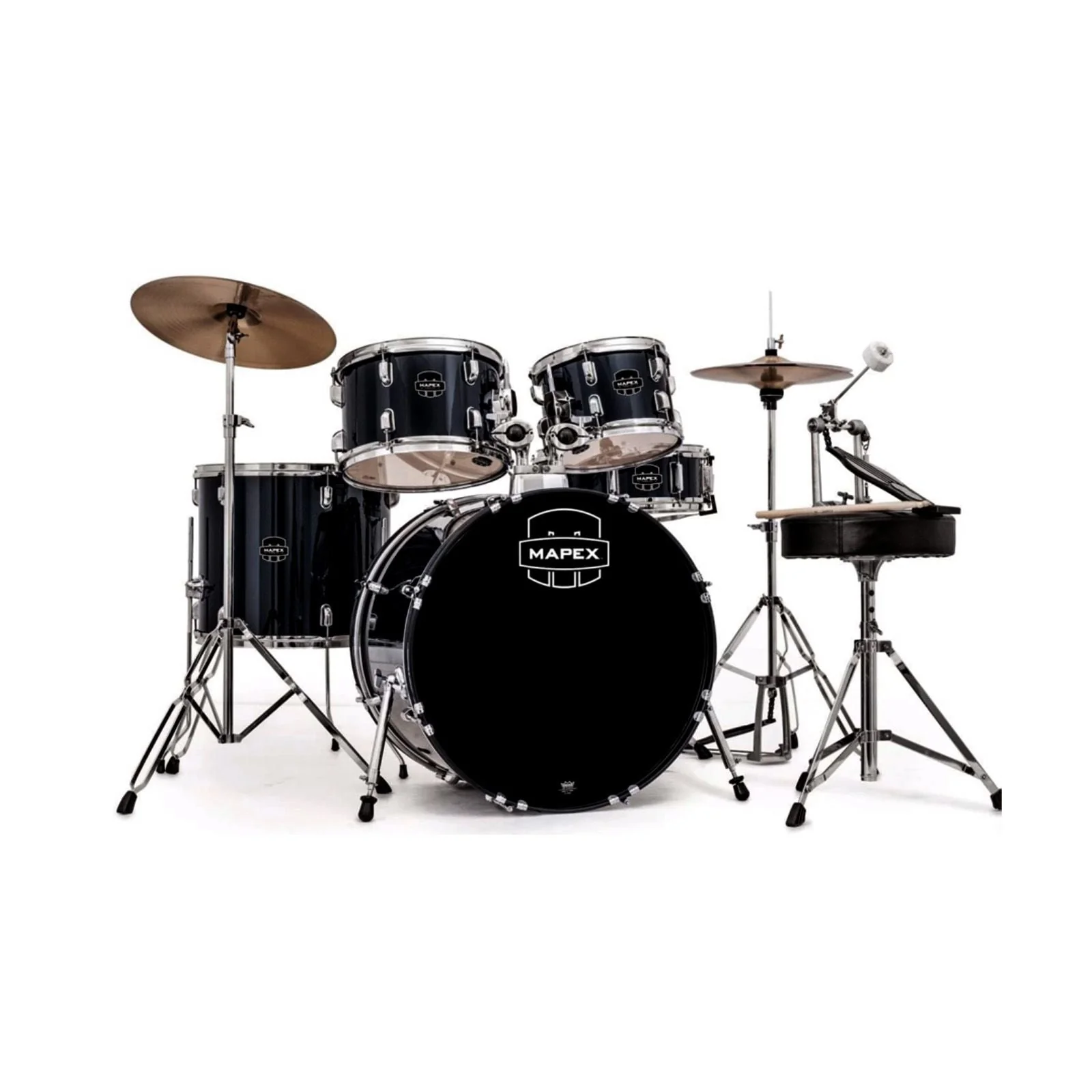 Mapex Prodigy 5pc Kit Starter Set Black Shells with Hardware