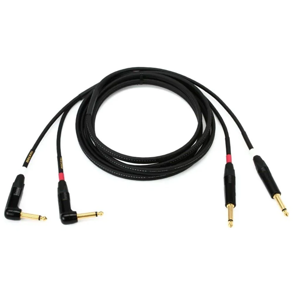 Mogami Gold Stereo Keyboard TS-TS Right-Angled Cable Set (10ft)