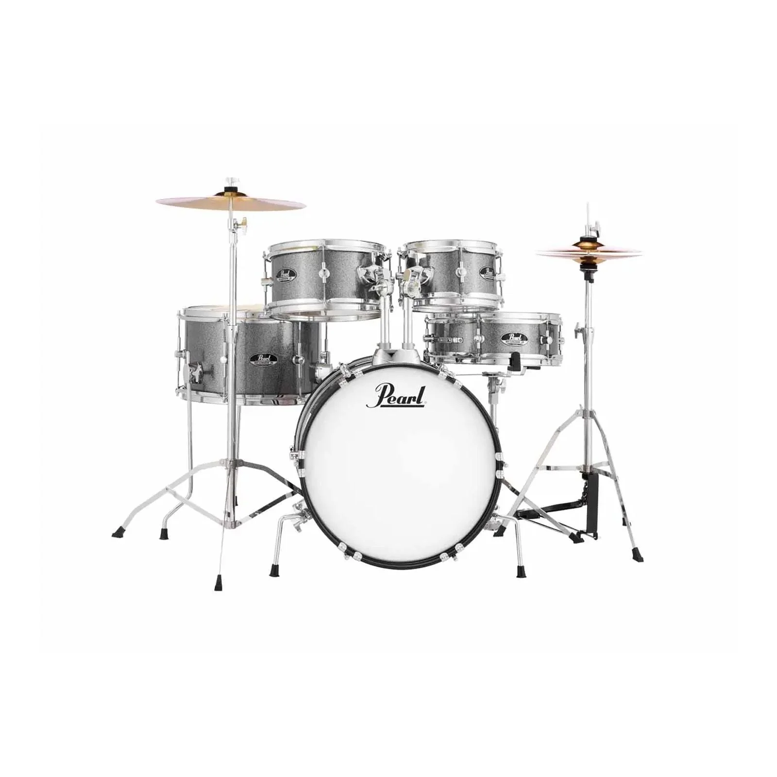 Pearl Roadshow Jr 5pc Drum Kit w/Hardware and Cymbals (Grindstone Sparkle)