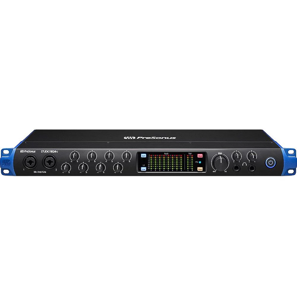 PreSonus Studio 1824c 18x20 USB-C Interface w/ Studio One Artist & Ableton Live Lite