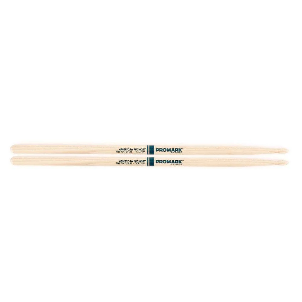 Promark Hickory 7A inchThe Natural inch Wood Tip drumstick