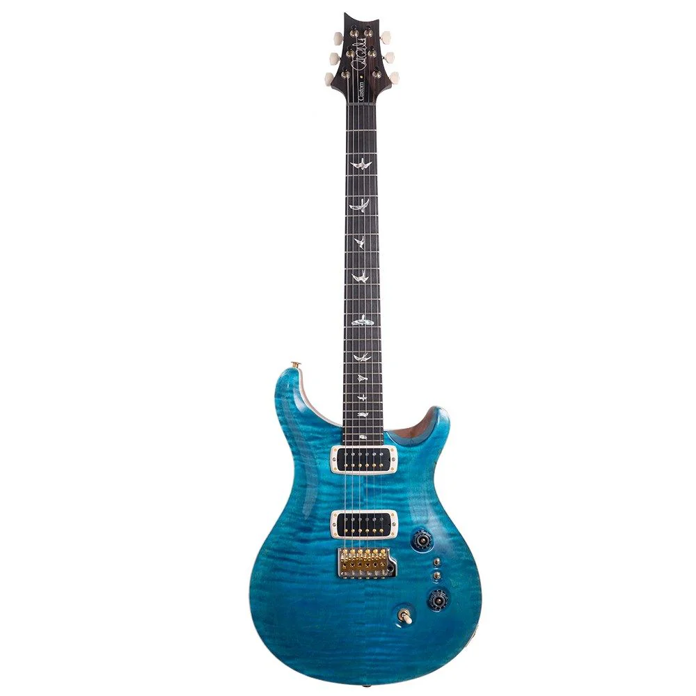 PRS Custom 24-08 10 Top w/ Pattern Thin Neck (Carroll Blue) inc Hard Case