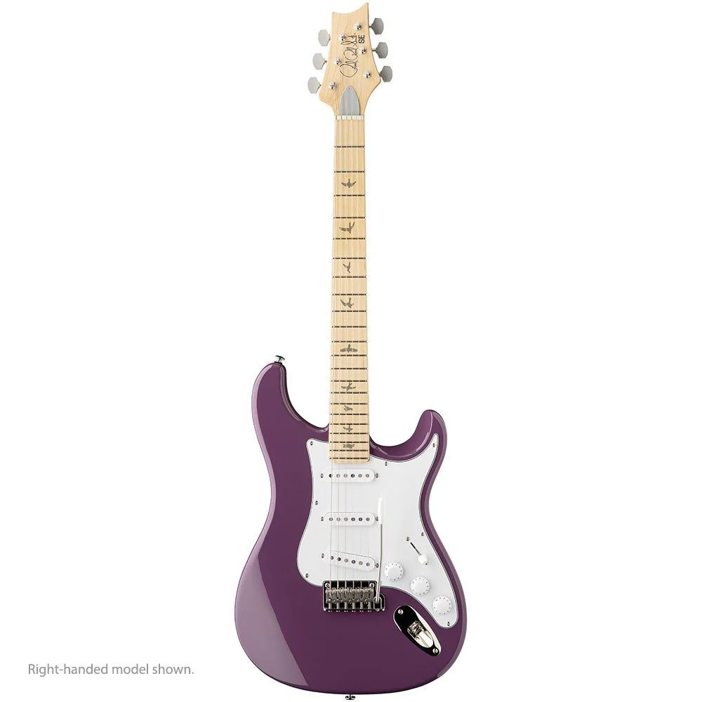 PRS SE Silver Sky Maple Fingerboard Left-Handed (Summit Purple) inc Gig Bag