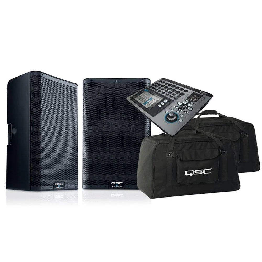 QSC K10 Bundle w/ 2 x K10.2, 2 K10 Totes & 1 x TouchMix-16