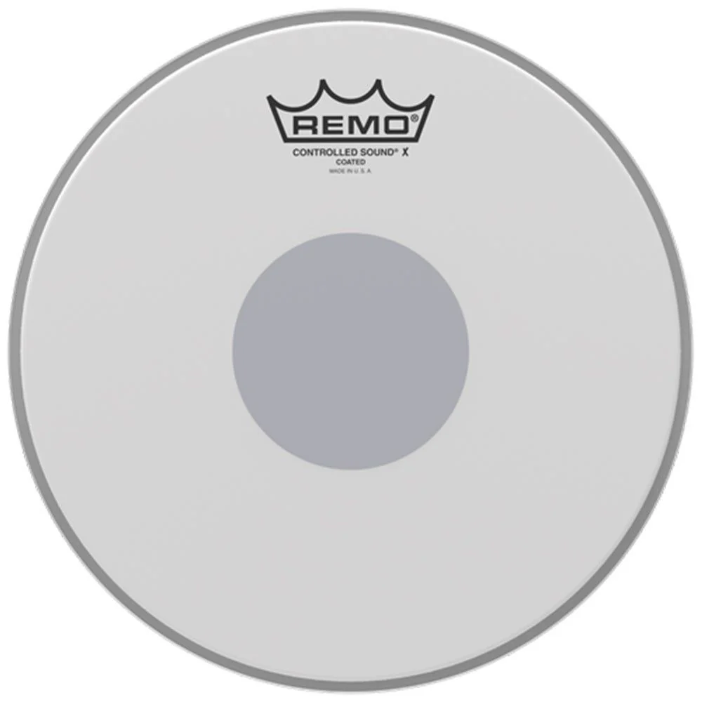 Remo CX-0110-10 Controlled Sound X Coated Black Dot Snare Drumhead Bottom Black Dot, 10"
