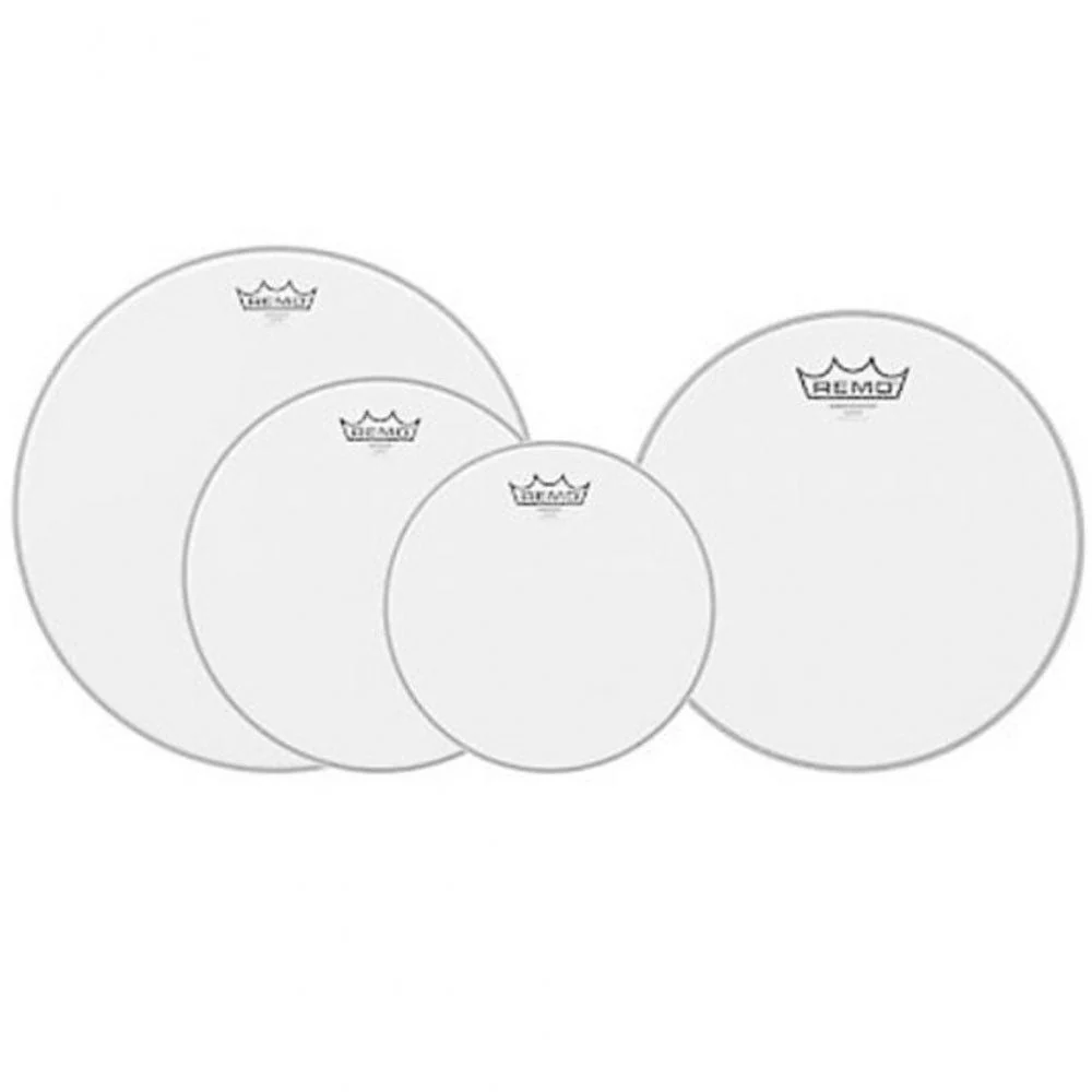 Remo PP-1880-BE Emperor Coated Fusion+ Pro Pack -10", 12" 16" w/ Free 14" Ambassador Coated