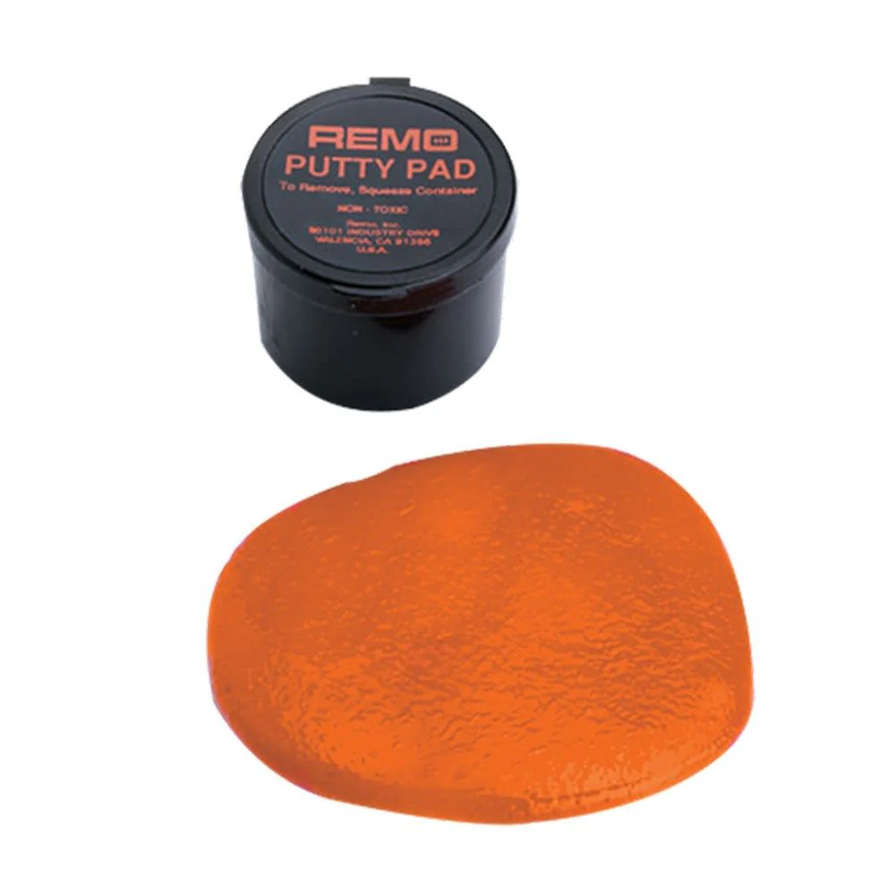 Remo Putty Pad Portable Drum Practice Pad w/ Solid Cushioned Feel & Minimal Sound