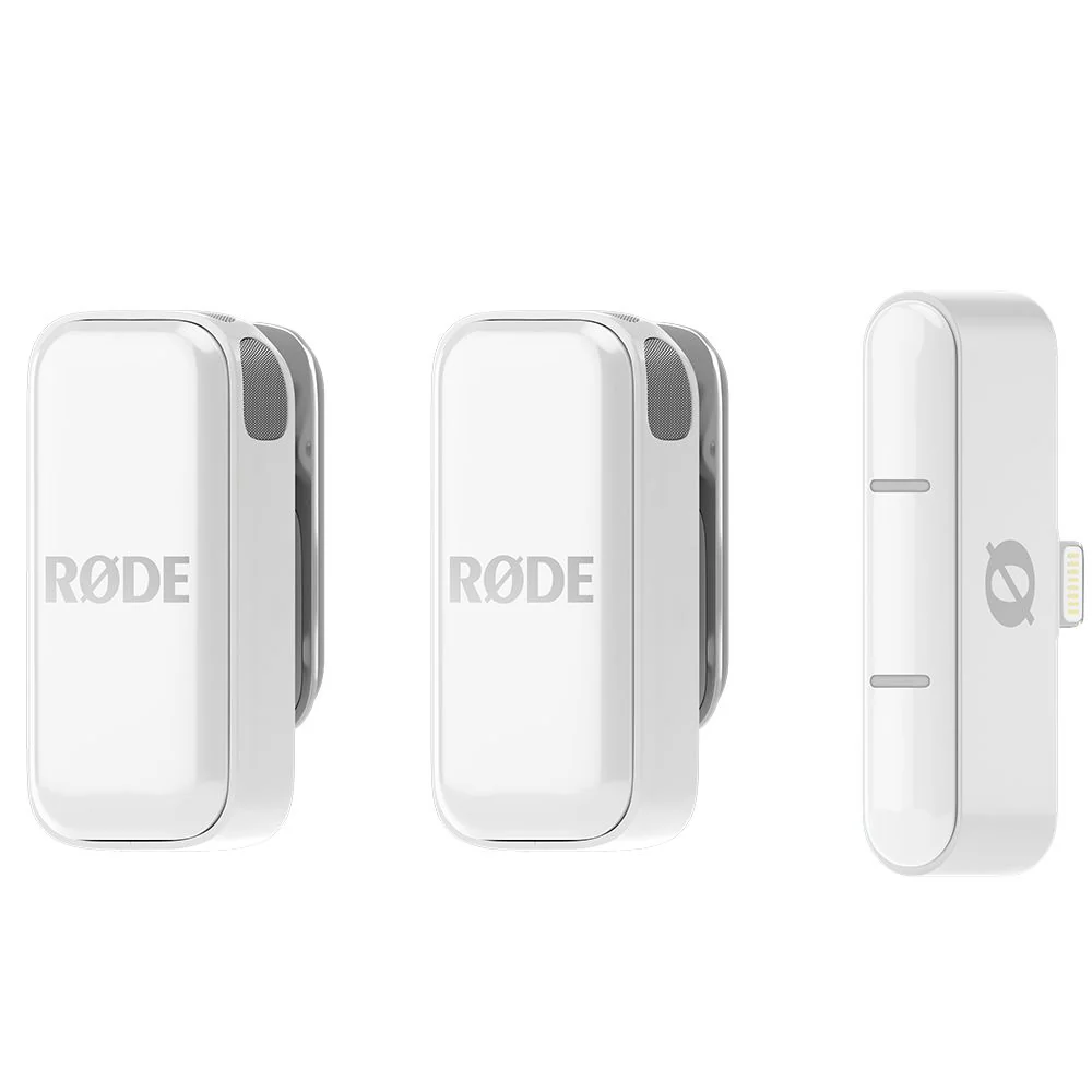 Rode Wireless Micro Compact Wireless Microphone for Lightning Smartphones (White)