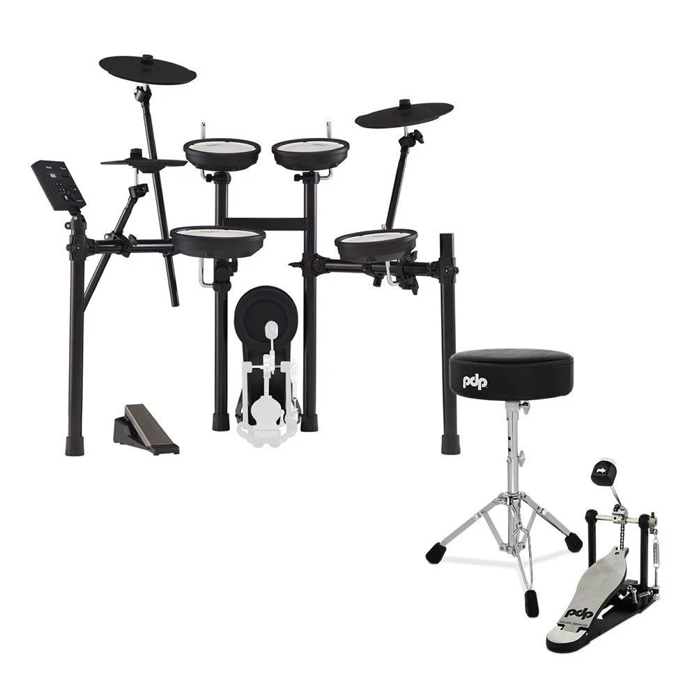 Roland TD-07KV V-Drums Compact Kit w/ PDP Hardware Bundle