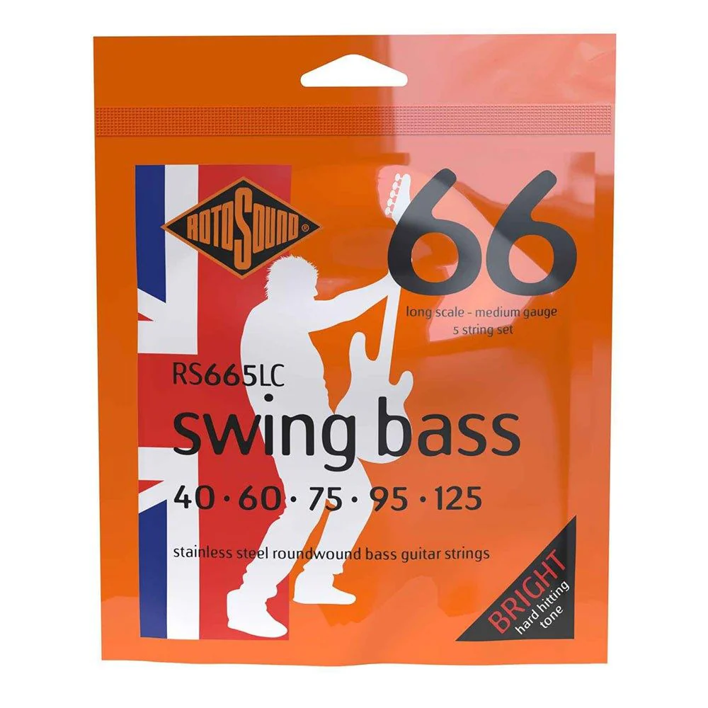 Rotosound RS665LC Swing Bass66 Stainless Long Scale 5-String (40-125)