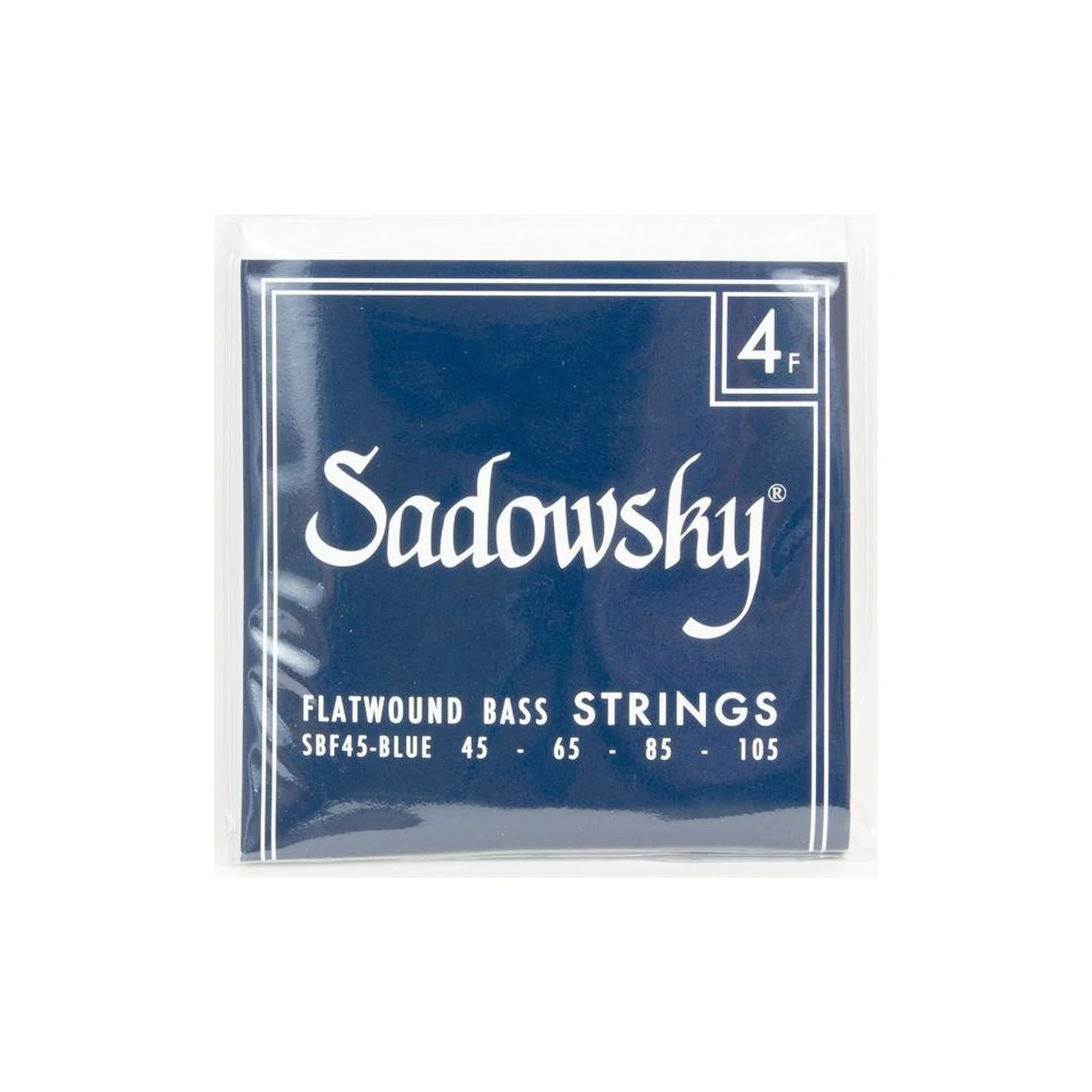 Sadowsky SBF45-BLUE Blue Label Flatwound 4-String Bass Strings 45-105