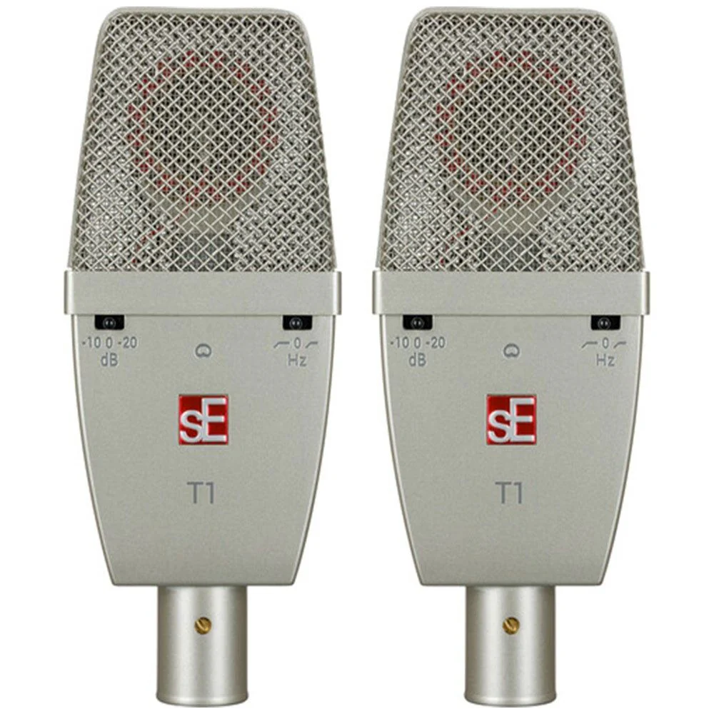 sE Electronics T1 Large Diaphragm Cardioid Condenser Microphone (Matched Pair)