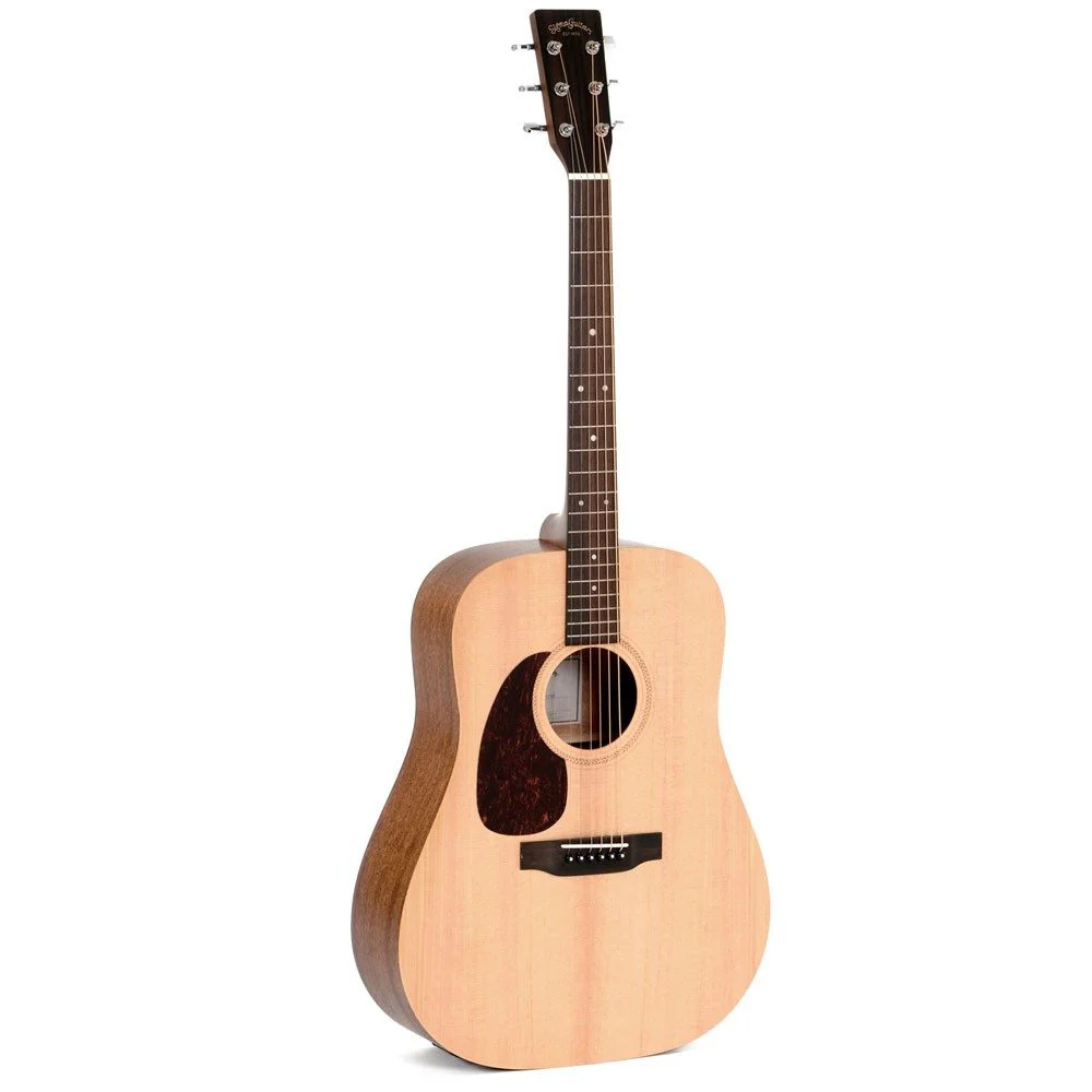 Sigma DMEL Left-Hand Acoustic Guitar w/ Solid Spruce Top & Pickup