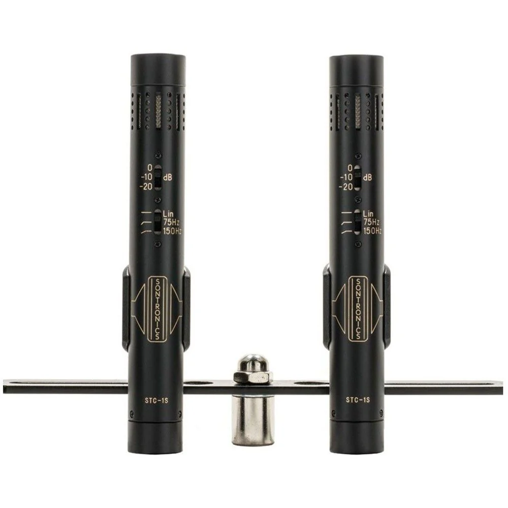 Sontronics STC1S Small-Diaphragm Pencil Condenser Mic - Pair (Black)
