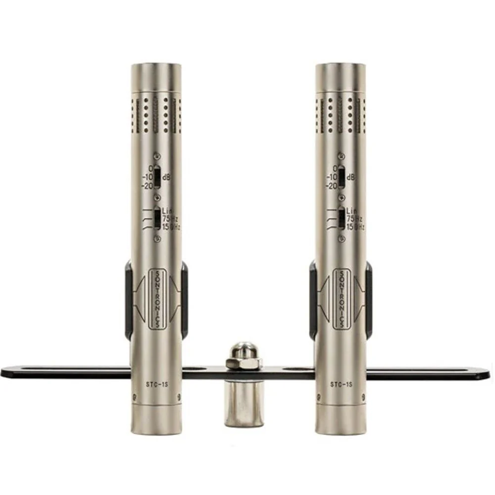 Sontronics STC1S Small-Diaphragm Pencil Condenser Mic - Pair (Silver)