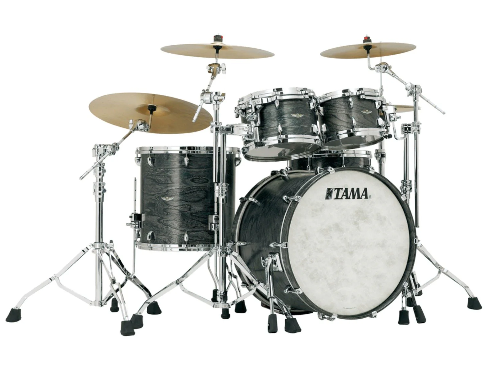 Tama STAR 4-Piece Japanese Shell Pack w/ 22' Kick Drum (Satin Charcoal) No Hardware