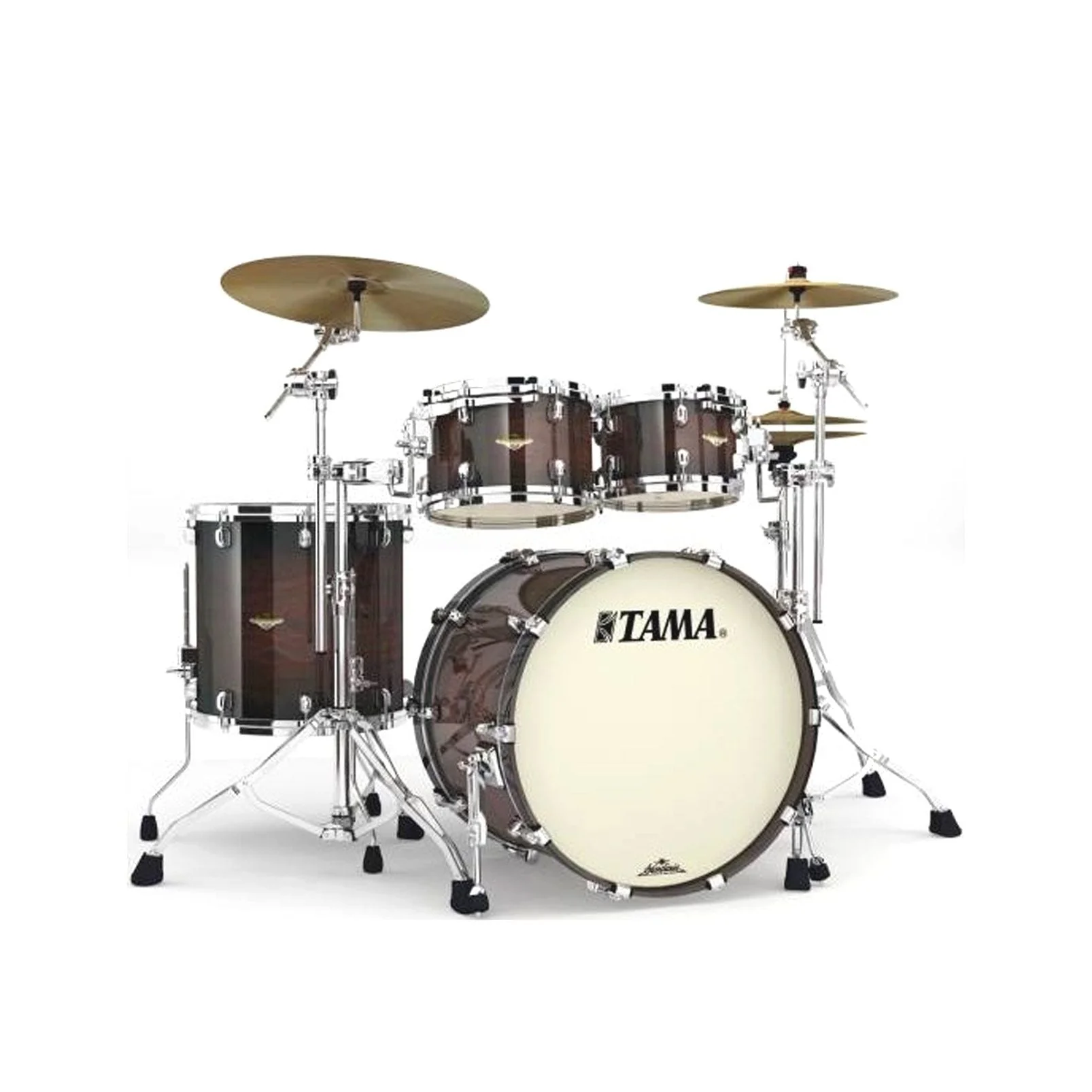 Tama Starclassic Maple 4 Piece Drum Shell Kit (Dark Mocha Burst)