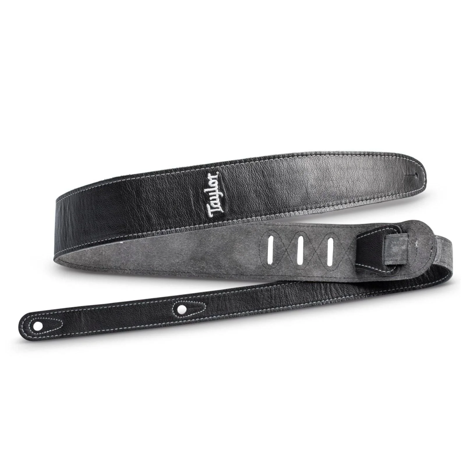 Taylor 2.5" Leather Guitar Strap w/ Suede Back (Black)