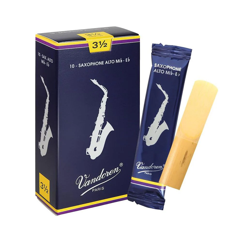 Vandoren Traditional Alto Sax Reeds Strength 3.5 10 Pack