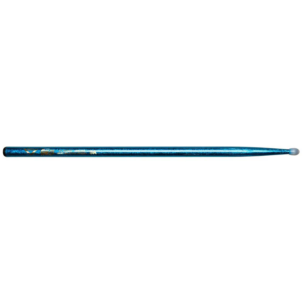 Vater VCB5AN Colour Wrap 5A Nylon Tip Drumsticks (Blue Sparkle) Pair)