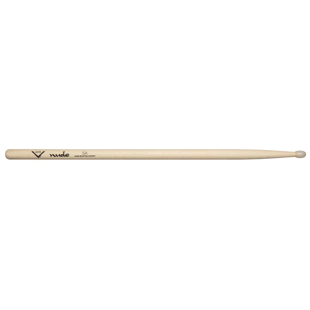 Vater VHN5AN Nude Series 5A American Hickory Nylon Tip Drumsticks (Pair)